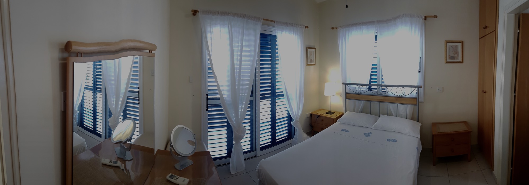 Master Bedroom at two bedroom villa charlotte in Protaras